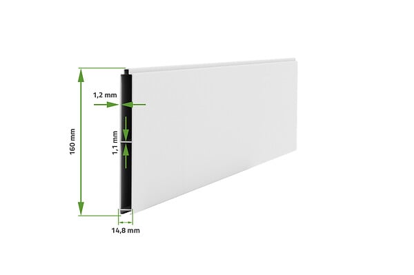CASANOOV - Casanoov Portail battant 4 m EIGER H.140  cm blanc aluminium - large