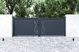 CASANOOV - Casanoov Portail battant 3,5 m LIFE H.120 aluminium gris - vignette