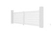 CASANOOV - Casanoov Portail battant 3,5 m VOGEL H.120  cm alu blanc + portillon VOGEL H120 BLANC - vignette
