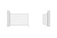 CASANOOV - Casanoov Portail battant 3,5 m VOGEL H.120  cm alu blanc + portillon VOGEL H120 BLANC - vignette