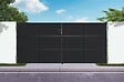 CASANOOV - Casanoov Portail battant acier noir mat 3,5 m NALI H.160  cm + 2 poteaux 10x10 acier CARMO - vignette