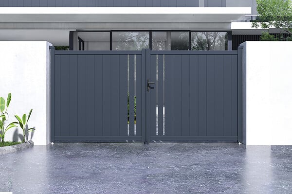 CASANOOV - Casanoov Portail battant 3,5 m GIONA H.180  cm alu + motorisation BUNKER B500 - large
