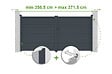 CASANOOV - Casanoov Portail battant ajustable en largeur 3,5 m CARPATIA H.180  cm alu gris - vignette
