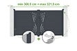 CASANOOV - Casanoov Portail battant ajustable en largeur 3 m VELETA H.160  cm alu gris - vignette