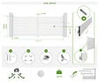 CASANOOV - Casanoov Portail battant 3,5 m VOGEL H.120 aluminium blanc - vignette