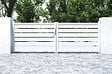 CASANOOV - Casanoov Portail battant 3,5 m VOGEL H.120 aluminium blanc - vignette