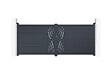 CASANOOV - Casanoov Portail battant 3,5 m VELETA H.140  cm aluminium gris - vignette