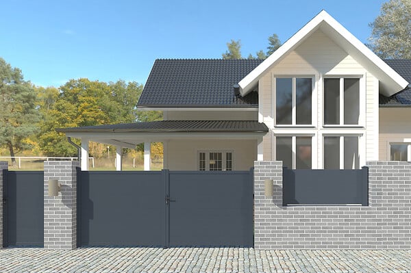 CASANOOV - Casanoov Portail battant motorisé 3 m EIGER H.180  cm + Motorisation BUNKER B500 - large