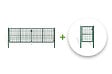 CASANOOV - Casanoov Portail battant grillagé 4 m OLGA H.130  cm + Portillon 1m OLGA H.130  cm Vert - vignette