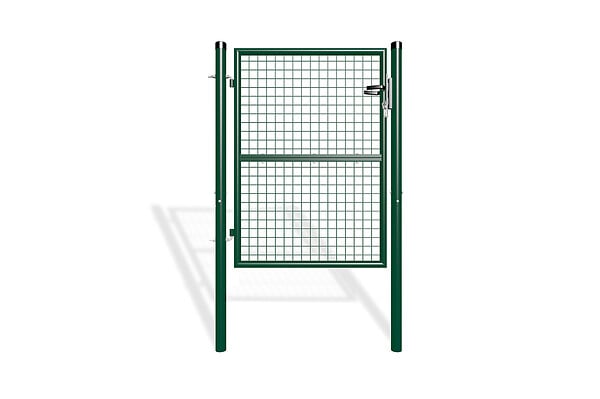 CASANOOV - Casanoov Portail battant grillagé 4 m OLGA H.130  cm + Portillon 1m OLGA H.130  cm Vert - large