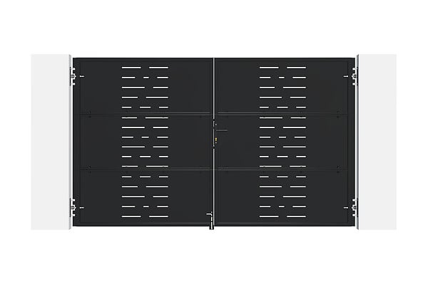 CASANOOV - Casanoov Portail battant acier L.3 m NALI ARLBERG H.180  cm noir mat - large