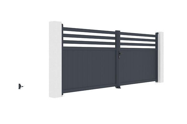 CASANOOV - Casanoov Portail battant motorisé 4 m NEVIS H.160  cm + Motorisation RANGER B150 - large