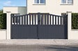 CASANOOV - Casanoov Portail battant 3,4 m MEIJE H.160  cm aluminium gris - vignette