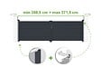 CASANOOV - Casanoov Portail battant ajustable en largeur 3,5 m EIGER H.115  cm alu gris - vignette