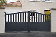 CASANOOV - Casanoov Portail battant 3x1,4 m MEIJE + Portillon 1m MEIJE H.1,4 m gris - vignette