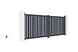 CASANOOV - Casanoov Portail battant 4 m H.140  cm VEYMONT + Portillon 1m VEYMONT H.140  cm gris - vignette