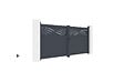 CASANOOV - Casanoov Portail battant 3,4 m HALTI H.140  cm alu + portillon HALTI H.140  cm GRIS - vignette