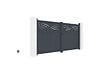 CASANOOV - Casanoov Portail battant 3,4 m HALTI H.160  cm alu + portillon HALTI H.160  cm GRIS - vignette