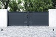CASANOOV - Casanoov Portail battant 3,5 m VELETA H.120 aluminium gris - vignette