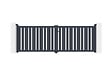 CASANOOV - Casanoov Portail battant 3,5 m VEYMONT H.120  cm aluminium gris - vignette
