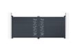 CASANOOV - Casanoov Portail battant 3,5 m ARLBERG H.140  cm aluminium gris - vignette