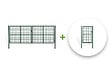CASANOOV - Casanoov Portail battant grillagé 4 m OLGA H.150  cm + Portillon 1m OLGA H.150  cm Vert - vignette