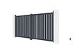 CASANOOV - Casanoov Portail battant 3,5 m VEYMONT H.160  cm aluminium gris - vignette