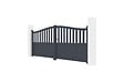 CASANOOV - Casanoov Portail battant 3,4x1,4 m MEIJE + Portillon 1m MEIJE H.1,4 m gris - vignette
