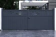 CASANOOV - Casanoov Portail battant 4 m HALTI H.160  cm aluminium gris - vignette