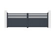 CASANOOV - Casanoov Portail battant 4 m NEVIS H.140  cm aluminium gris - vignette