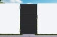 CASANOOV - Casanoov Portail battant acier 3,5 m NALI H.180  cm noir + Portillon H.180  cm noir - vignette