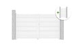 CASANOOV - Casanoov Portail battant 3 m EIGER H.180  cm + Portillon 1m EIGER H.180  cm aluminium blanc - vignette