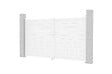 CASANOOV - Casanoov Portail battant 3 m EIGER H.180  cm + Portillon 1m EIGER H.180  cm aluminium blanc - vignette
