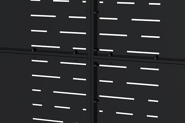 CASANOOV - Casanoov Portail battant acier L.3,5 m NALI ARLBERG H.160   cm noir mat - large