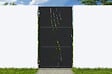 CASANOOV - Casanoov Portail battant acier 3 m NALI VELETA H.180  cm noir + Portillon H.180  cm noir - vignette