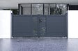 CASANOOV - Casanoov Portail battant 3 m ARLBERG H.120  cm alu gris + 2 poteaux 20x20  cm H.166 cm - vignette