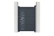 CASANOOV - Casanoov Portail battant 3 m ARLBERG H.140  cm + Portillon 1m ARLBERG H.140  cm aluminium gris - vignette