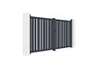 CASANOOV - Casanoov Portail battant 3x1,6 m VEYMONT + Portillon 1m VEYMONT H.160  cm gris - vignette