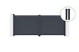 CASANOOV - Casanoov Portail battant 3,5 m EIGER H.140  cm alu gris + 2 poteaux 20x20  cm H.166 cm - vignette