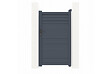 CASANOOV - Casanoov Portail battant 3,5 m CARPATIA H.180  cm + Portillon 1m CARPATIA H.180  cm aluminium gris - vignette
