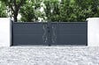 CASANOOV - Casanoov Portail battant 4 m LIFE H.120 aluminium gris - vignette