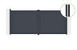CASANOOV - Casanoov Portail battant 4 m EIGER H.180  cm alu gris + 2 poteaux 20x20  cm H.190 cm - vignette