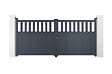 CASANOOV - Casanoov Portail battant 3 m SANTIS H.140  cm aluminium gris - vignette