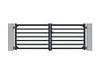 CASANOOV - Casanoov Portail battant 3 m ANTELAO H.110  cm aluminium gris - vignette