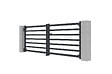 CASANOOV - Casanoov Portail battant 3 m ANTELAO H.110  cm aluminium gris - vignette