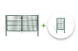 CASANOOV - Casanoov Portail battant grillagé 3 m OLGA H.150  cm + Portillon 1m OLGA H.150  cm Vert - vignette