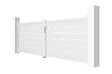 CASANOOV - Casanoov Portail battant 4 m VOGEL H.120  cm blanc aluminium - vignette