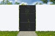 CASANOOV - Casanoov Portail battant acier 3 m NALI VELETA H.160  cm noir + Portillon H.160  cm noir - vignette
