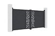 CASANOOV - Casanoov Portail battant 3 m RUIVO H.140  cm + Portillon 1m RUIVO H.140  cm aluminium gris - vignette