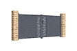 CASANOOV - Casanoov Portail battant 3,5 m ARLBERG H.160  cm aluminium gris - vignette